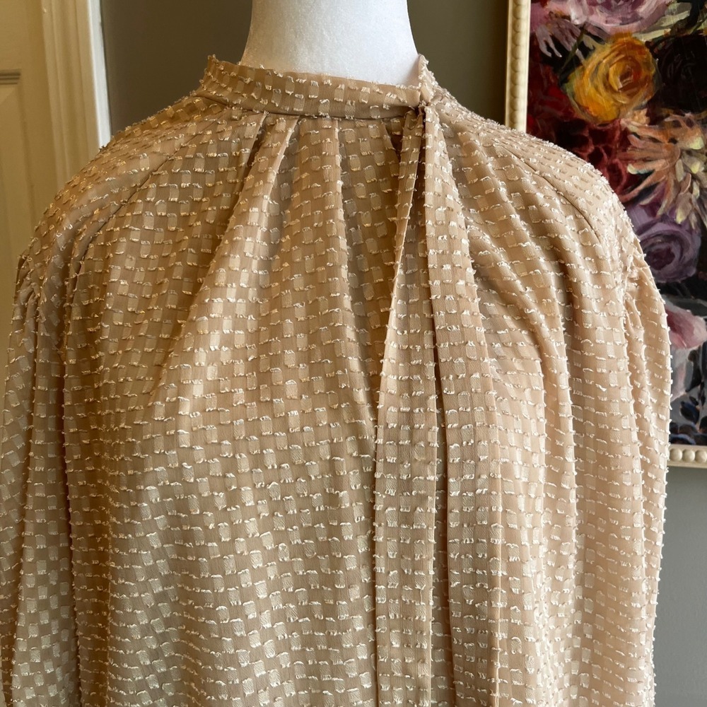 Chic Beige Women's Blouse Feminine Fairy Cottagecore Elegant PXL Festive
Flirty